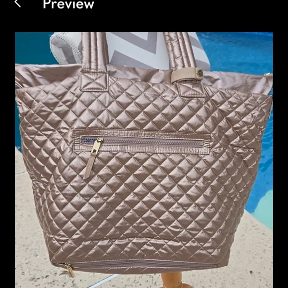 Oliver Thomas Rose Gold Kitchen Sink Tennis Tote - Picture 7 of 13